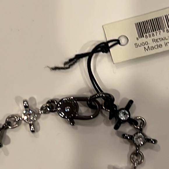 Marc jacobs bracelet wing nut gunmetal silver nwt - Picture 3 of 3